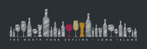 THE "ORIGINAL" NORTH FORK SKYLINE (Bottles) - Giclée on Canvas